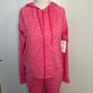 🆕 ATHLETIC WORKS Pink Super Soft Full Zip Jacket ~ Small (4-6)